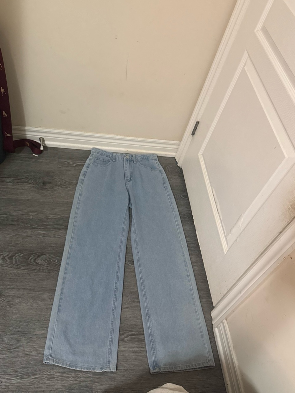 Light Blue High-Waist Wide Leg Women’s Jeans